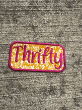 Load image into Gallery viewer, Thrifty Floral Patch | Upcycled Textile Patch | Embroidered Thrifty Gift
