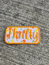 Load image into Gallery viewer, Thrifty Floral Patch | Upcycled Textile Patch | Embroidered Thrifty Gift