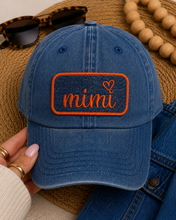 Load image into Gallery viewer, Mimi Denim Patch Iron On | Embroidered| Hat Patch Tote Bag Patch