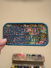 Load image into Gallery viewer, Made to Worship Floral Patch | Christian Faith | Upcycled Textile Patc | Embroidered Religious Gift