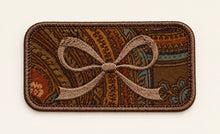 Load image into Gallery viewer, Brown Fall Bow Iron On Patch