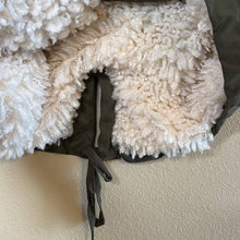 Load image into Gallery viewer, Small Lucky Brand Army Green Faux Fur Cocoon Coat