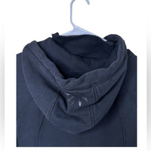 Load image into Gallery viewer, Medium Athleta Black Home Town Zip Up Hoodie Genesis Health Clubs Embroidered Logo