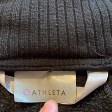 Load image into Gallery viewer, Medium Athleta Black Home Town Zip Up Hoodie Genesis Health Clubs Embroidered Logo