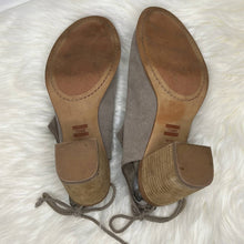 Load image into Gallery viewer, Size W10 TOMS Tan Elba Desert Taupe Suede Peep Toe Ankle Booties
