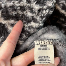Load image into Gallery viewer, Medium Billabong Black Gray Over Head Butter Fleece Zip Up Jacket