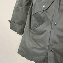 Load image into Gallery viewer, Small Lucky Brand Army Green Faux Fur Cocoon Coat