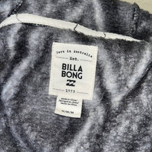 Load image into Gallery viewer, Medium Billabong Black Gray Over Head Butter Fleece Zip Up Jacket