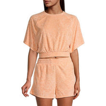 Load image into Gallery viewer, XL Flirtitude Active Peach Orange French Terry Shorts