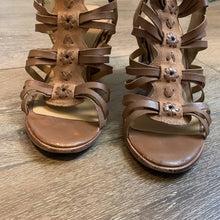 Load image into Gallery viewer, Size 9 Jack Rogers Brown Strappy Heeled Sandals