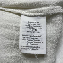 Load image into Gallery viewer, Size 10 J. Crew Point Sur Cotton Vintage White Lace Peasant Top