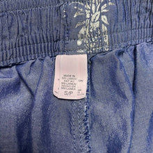 Load image into Gallery viewer, Small Victoria’s Secret Blue & Silver Pineapple Pajama Sleep Comfy Pants