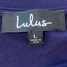 Load image into Gallery viewer, Size Large Lulus Garden District Navy Blue Wrap Maxi Dress