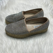 Load image into Gallery viewer, Sz 7 Steve Madden Alexia Crystal Platform Espadrille Slip On Shoes