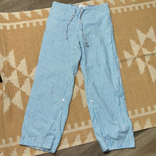 Load image into Gallery viewer, Size Small Victoria’s Secret Blue White Stripped Cotton Sleep Pants