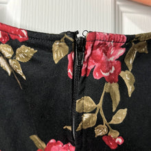 Load image into Gallery viewer, Size 2XL Torrid Black Pink Floral Print Peplum Cut Out Sleeveless Blouse