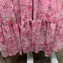Load image into Gallery viewer, Sz Small Free Ppl Feeling Groovy Maxi Peasant Prairie Dress in Pink Print