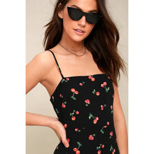 Load image into Gallery viewer, Size XL Lulus As If Black Cherry Print Mini Dress