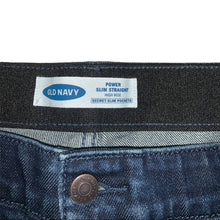 Load image into Gallery viewer, Size 30 Old Navy NWT Power Slim Straight High Rise Distressed Jeans