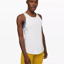 Load image into Gallery viewer, Size Medium Lululemon White Sculpt Mesh Tank Top