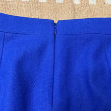 Load image into Gallery viewer, Size 8 J. Crew Blue Wool Pencil Skirt