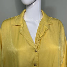 Load image into Gallery viewer, Small Lulu’s Go The Extra Mile Light Yellow Oversized Button-Up Top