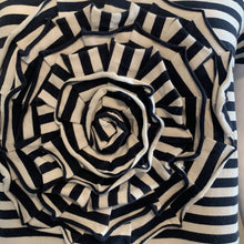 Load image into Gallery viewer, Size Large Kate Spade Navy & White Stripped T-Shirt Dress with Flower On Front