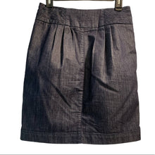 Load image into Gallery viewer, Size 6 Pilcro & The Letterpress Dark Wash High Rise Denim Button Skirt