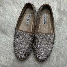 Load image into Gallery viewer, Sz 7 Steve Madden Alexia Crystal Platform Espadrille Slip On Shoes