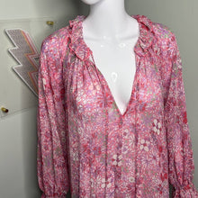 Load image into Gallery viewer, Sz Small Free Ppl Feeling Groovy Maxi Peasant Prairie Dress in Pink Print