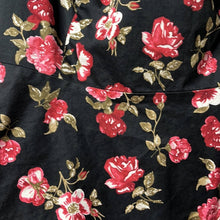 Load image into Gallery viewer, Size 2XL Torrid Black Pink Floral Print Peplum Cut Out Sleeveless Blouse