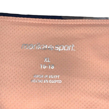 Load image into Gallery viewer, Size XL Marika Sport NWT High Rise Squat Proof Dry-Wik Capri Leggings in Blush Navy