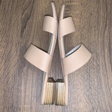 Load image into Gallery viewer, Size 6.5 Lulu’s NWOT Decker Nude Slide Sandals
