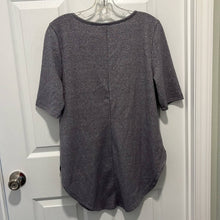 Load image into Gallery viewer, Medium Torrid Grey Sparkle Hacci Tunic Short Sleeve T-Shirt