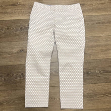 Load image into Gallery viewer, Sz 6 Banana Republic Hampton Fit Tan & White Polka Dot Printed Dress Pants