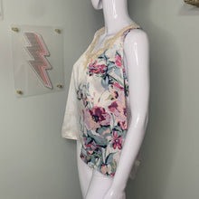Load image into Gallery viewer, Size Large Secret Treasure Floral Lace Silky Tank Top