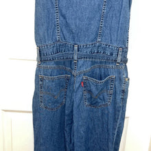 Load image into Gallery viewer, Small Levi’s Denim Button Front Tie Sleeveless Jumper