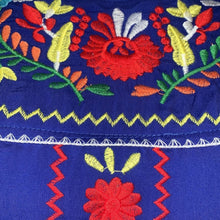 Load image into Gallery viewer, Size Large Jodifl Blue Sleeveless Embroidered Peasant Shift Dress