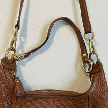 Load image into Gallery viewer, Coach Kristin Woven Brown Leather Purse