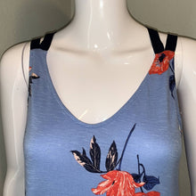 Load image into Gallery viewer, Medium Maurices NWOT Blue & Orange Floral Criss Cross Tank Top