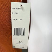 Load image into Gallery viewer, Size XL Lafayette 148 NWT Orange Stretchy V-Neck Ribbed Tank Top