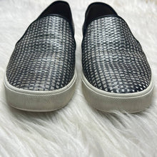 Load image into Gallery viewer, Sz 7.5 VINCE Black & White Slip On Sneakers