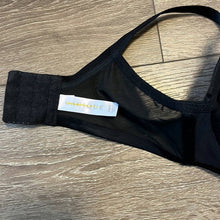 Load image into Gallery viewer, Size 36DD Cacique Max Boost Plunge Black Satin Push Up Bra