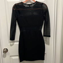 Load image into Gallery viewer, Size XXS Lulus Perfect Mesh Black Bodycon Dress
