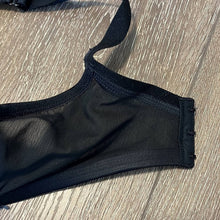 Load image into Gallery viewer, Size 36DD Cacique Max Boost Plunge Black Satin Push Up Bra