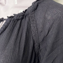 Load image into Gallery viewer, Small Free People In The Moment Black Boho Oversized Midi Dress With Sleeves