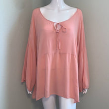 Load image into Gallery viewer, Size 3X Torrid NWOT Pink Peasant Style Long Sleeve Top