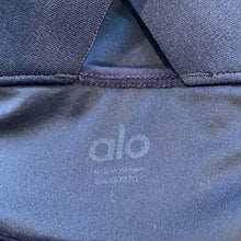 Load image into Gallery viewer, Size Large Alo Yoga Navy Blue Thick Strap Equalizer Sports Bra