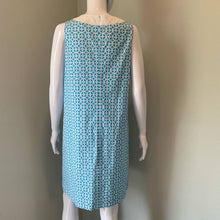 Load image into Gallery viewer, Size 10 Pendleton Vista Blue & White Shift Dress