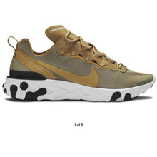 Load image into Gallery viewer, Size 6 Nike React Element 55 'Metallic Gold' Tennis Shoes